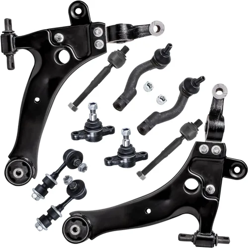 Vista 170 de Detroit Axle - Kit de 10 piezas para Ford Edge 07-14 Lincoln MKX 2007 2008 2009 2010 2011 2012 2013 2014, 2 brazos de control inferiores, 2 barras