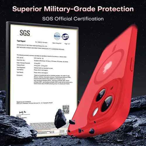 Vista 49 de TOCOL Funda para iPhone 11, compatible con Magsafe, protección completa de cámara, imanes integrados, protección contra caídas, funda translúcida