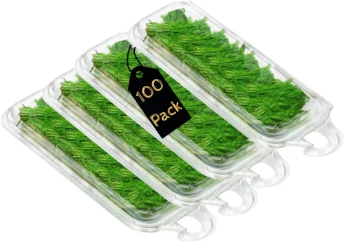 Vista 8 de Smygoods Recipientes de postre (paquete de 50 – 6 x 6 x 3) contenedores desechables de plástico para alimentos, contenedor de alimentos transparente