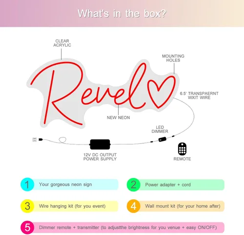 Vista 4 de Letreros de neón personalizables, letrero de neón personalizable para decoración de pared, letrero de neón personalizado para boda, fiesta