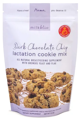 Vista 10 de MilkBliss Mezclas de galletas de lactancia de avena con chispas de chocolate y mantequilla de maní, suplemento para lactancia materna, aumento
