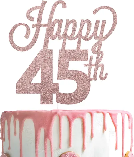 Vista 109 de LINGTEER - Decoración para pastel con texto "Happy Birthday 100", color negro