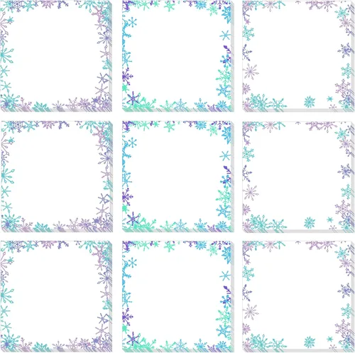 Vista 10 de 16 piezas de blocs de notas adhesivas de Navidad con Papá Noel, dulces, calcetines, notas de trabajo y estudio, 480 piezas de notas autoadhesivas