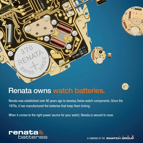 Vista 3 de 3 piezas de batería de reloj suizo Renata 364 SR621SW de 1.55 V