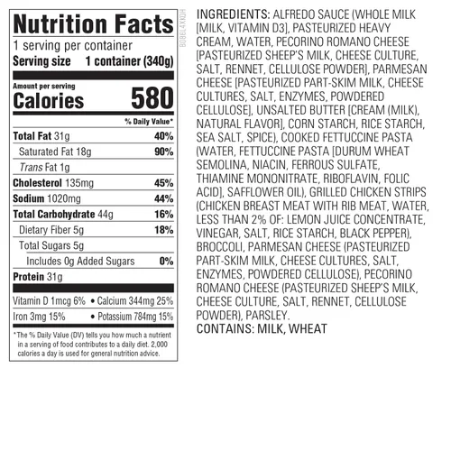 Vista 2 de Whole Foods Market - Fettuccine de pollo Alfredo, 12 onzas