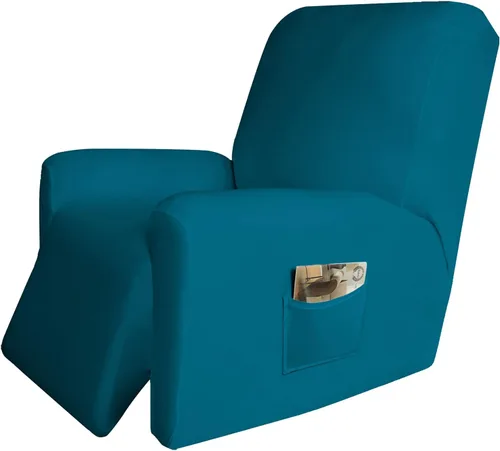 Vista 17 de Easy-Going Funda elástica de microfibra extragrande para sofá biplaza reclinable seccional, suave vellón ajustable a tu sofá de 2 cuerpos, lavable