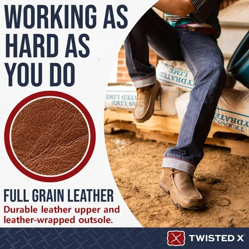 Vista 4 de Twisted X Mens Original Chukka Driving Moccasin