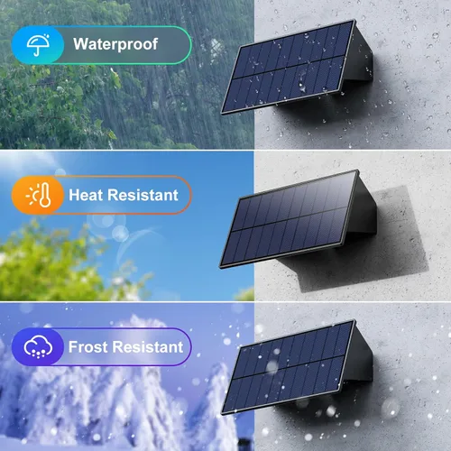 Vista 5 de 12 Pack de luces solares para pared arriba y abajo, luces LED impermeables para vallas decorativas al aire libre, lámparas de jardín para terraza