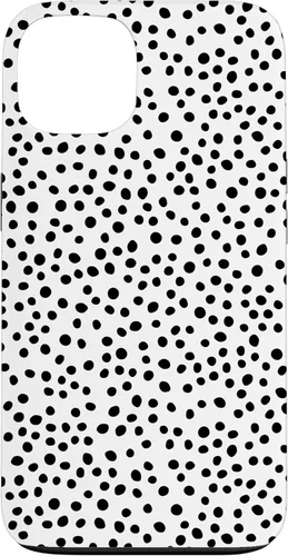 Vista 7 de Black and White Polka Dot Dalmatian Pattern Brush Stroke Case for iPhone 17