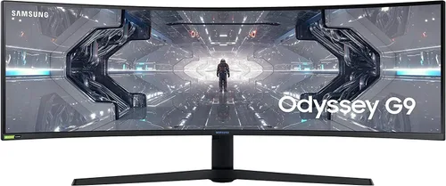 SAMSUNG Odyssey G9 - Monitor para juegos de 49 pulgadas, pantalla curva 1000R, QLED, pantalla QHD dual, 240Hz, NVIDIA G-SYNC y FreeSync Premium Pro,