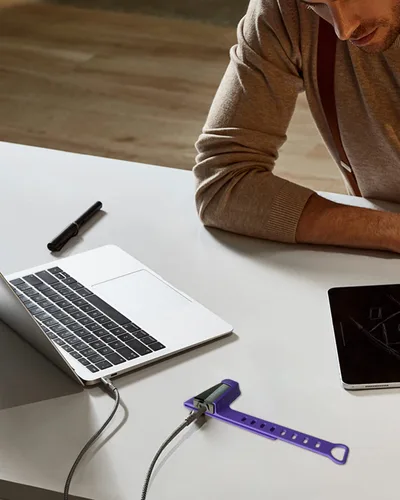 Vista 4 de babytone Cable de datos de carga USB tipo D original para bebé Sleep Sock S1, Baby Sleep Sock+S2