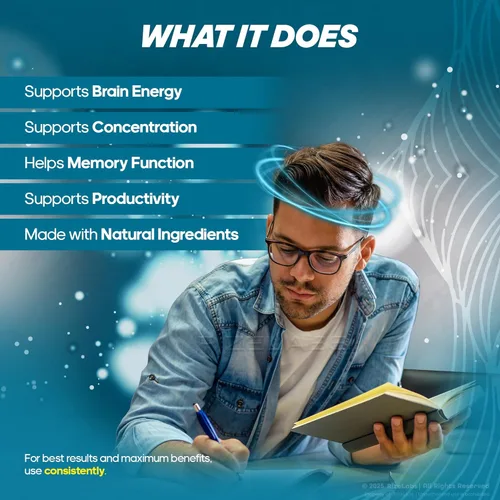 Vista 4 de rize labs - Cápsulas de complejo cognitivo: fórmula diaria de enfoque y claridad con una mezcla equilibrada para el estado de alerta, soporte