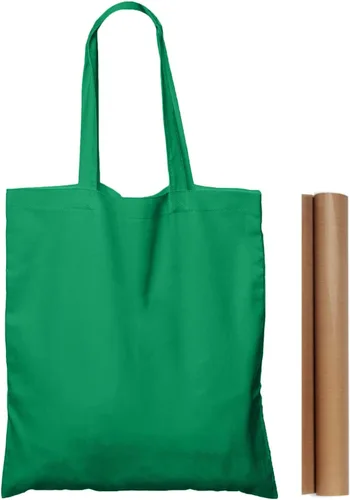 Vista 12 de NPBAG Paquete de 5 bolsas de algodón rosa bebé de 15 x 16 pulgadas, bolsas de tela a granel en blanco con 1 hoja de teflón de PTFE