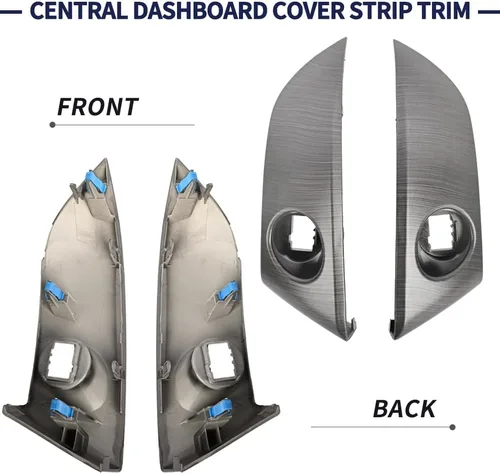 Vista 6 de Cubierta Central para Tablero Tira de Moldura Central de Panel de Instrumentos Moldura 55413-42070-B0 55412-42060-B0 Compatible con Toyota RAV4 Base