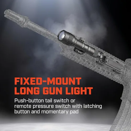 Vista 3 de Streamlight 88059 ProTac - Luz de arma de montaje en riel 2 de 625 lúmenes con baterías CR123A e interruptor de presión remoto, interruptor trasero