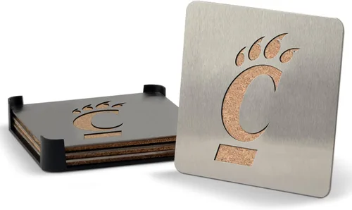 Vista 61 de YouTheFan NCAA Boasters, juego de posavasos de 4 piezas