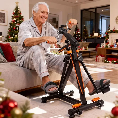 Vista 9 de Arm and Leg Pedal Exerciser for Seniors - Seated Pedal Exerciser for Elderly, Stroke Recovery Pedal Exercise Equipment for Senior, Knee & Foot
