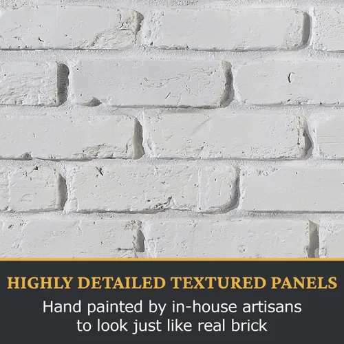 Vista 6 de AZ Faux Paneles texturizados de pared de ladrillo sintético de poliuretano de alta densidad para decoración interior y exterior Paneles de pared