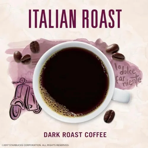 Vista 5 de Paquetes de café instantáneo Starbucks VIA tostado oscuro — tostado francés — 1 caja (8 paquetes)