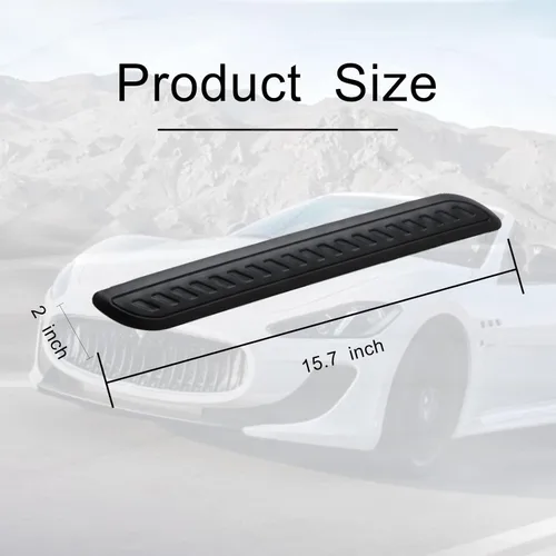 Vista 2 de 2 tiras de protección antidesgaste para parachoques de automóvil, de 15.7 pulgadas, de PVC, antiarañazos, anticolisiones, tira protectora universal