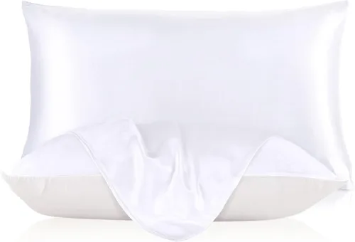 Vista 9 de LILYSILK Funda de almohada de seda de 0.748 in para cabello y piel con parte inferior de algodón, 1 unidad, tamaño Queen de 20 x 30 pulgadas
