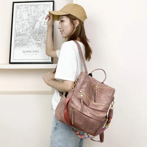 Vista 4 de ZOCILOR - Mochila de moda para mujer, bolso multiusos con diseño convertible, bolso de hombro, bolsa de viaje