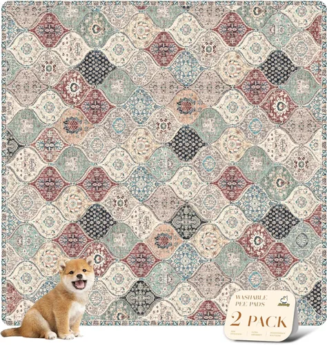 Vista 126 de nunubaby Almohadillas lavables para orina para perros, elegantes, antideslizantes y a prueba de fugas. Almohadillas reutilizables para orinal