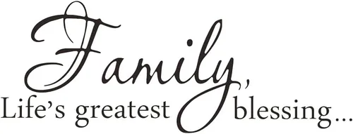 Family Life's Greatest Blessing - Vinilo adhesivo para pared, calcomanías extraíbles para decoración de arte del hogar, cita inspiradora para sala