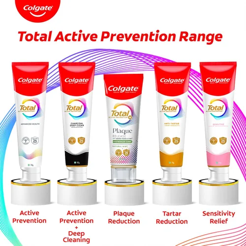 Vista 7 de Colgate Pasta de dientes con liberación total de placa, pasta dental con espuma de amino y zinc, pasta de dientes Colgate Paste para encías más