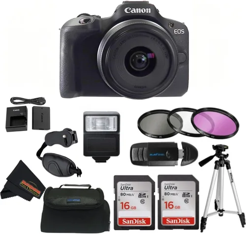 Vista 10 de Canon Cámara sin espejo EOS R100, montaje RF, solo cuerpo (renovado)