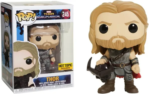 Vista 2 de Funko Marvel Thor Ragnarok Thor #246 (sosteniendo la placa frontal esquelética de Surtur)