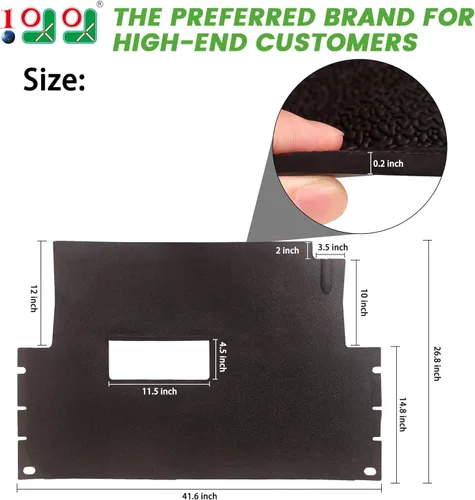 10L0L Tapete de revestimiento de piso de cobertura completa para carrito de golf para Club Car Precedent G&E 2004 up/Onward & Tempo/Villager & V4L,