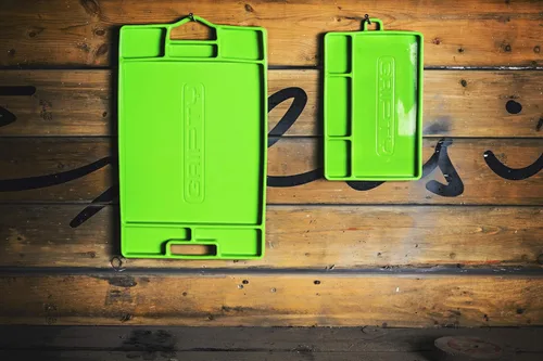 Vista 5 de Gripty (Duo-Pack) Bandeja de herramientas de silicona premium Flexible Alfombrilla multiusos Organizador de caja de herramientas portátil