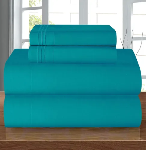 Vista 45 de Elegant Comfort - Juego de sábanas de microfibra de 1500 hilos de calidad hotelera prémium de 4 piezas - Resistente a arrugas, sábana bajera