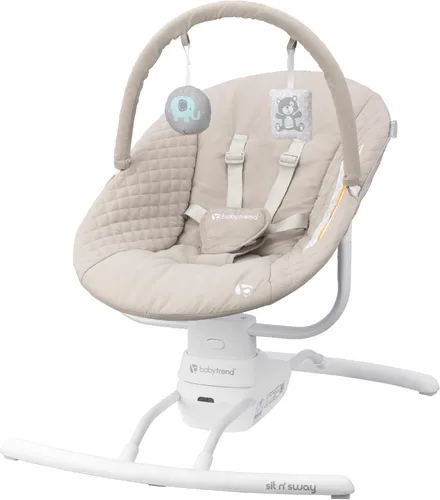 Vista 15 de Baby Trend NuMotion Infinity Swing - 5 modos de movimiento, control de pantalla táctil, control remoto, multiposición reclinable, juguetes colgantes