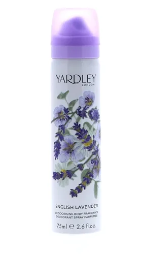 Yardley Of London English Lavender - Spray corporal refrescante para mujer, 2.6 onzas, multicolor