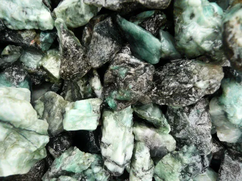 Vista 14 de Fantasia Materiales: 2 libras Amatista Grado 1 Piedras ásperas de trozos grandes de Brasil