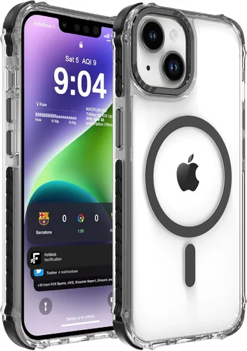 Vista 52 de DEERLAMN Funda Magnética Fuerte para iPhone Air 6.5 Pulgadas, [Compatible con Magsafe] [Protección contra caídas de grado militar] Funda protectora