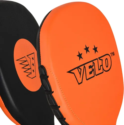 Vista 2 de VELO Taekwondo Kick Pad de cuero de microfibra doble patada duradera almohadillas de golpe Kickboxing Entrenamiento Combate Deportes Karate Target