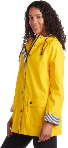 Vista 2 de URBAN REPUBLIC Chubasquero para mujer Chaqueta impermeable cortavientos resistente al agua (S-3XL)