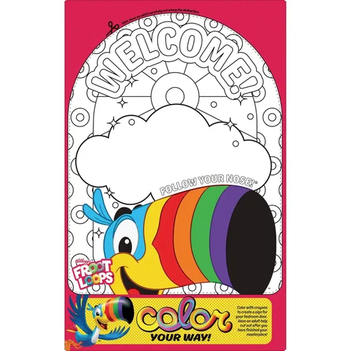 Vista 8 de Kellogg's Froot Loops - Cereal para desayuno, sabor a frutas, aperitivos de desayuno con vitamina C, tamaño grande, original, caja de 14.7 onzas