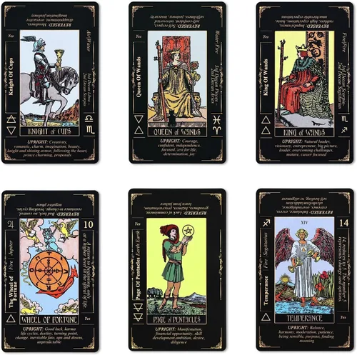 Vista 4 de SUNHHX Juego de cartas de tarot con guía para principiantes