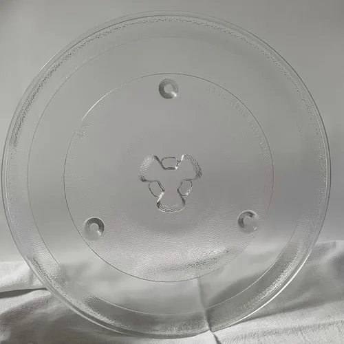 Placa de vidrio de repuesto para microondas de 10 1/2 pulgadas compatible con Hamilton Beach 252100500497, HB-P90D23, plato giratorio de vidrio para