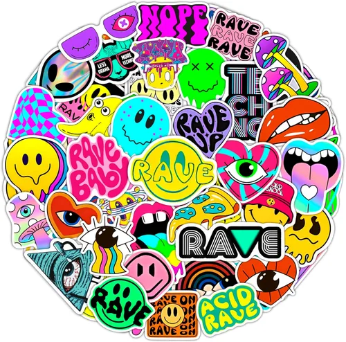 Vista 36 de BulbaCraft 100 piezas de pequeños adhesivos de sol brillante, adhesivos y calcomanías de sol para portátiles y botellas de agua, calcomanías