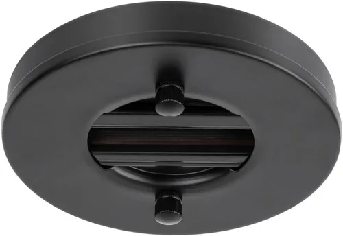 mirrea Paquete de 3 receptáculos monopoint de montaje empotrado negro para cabezales de luz de riel tipo H o colgantes de iluminación de pista para