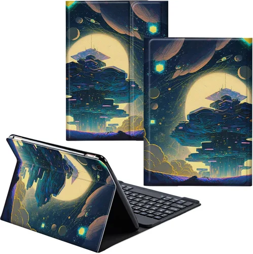 Vista 39 de Funda para Samsung Galaxy Tab S6 Lite 2022/2020 Teclado inalámbrico desmontable y cubierta de cuero PU Funda protectora para Samsung Galaxy Tab S6