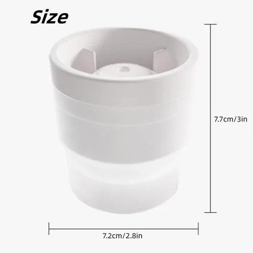 Vista 2 de Molde circular apilable para hockey sobre hielo, molde de hielo para whisky, moldes redondos para cubitos de hielo, máquina de bolas de hielo