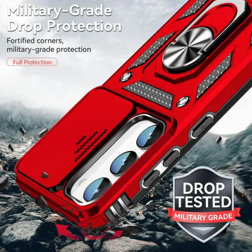 Vista 6 de Funda para Samsung Galaxy S23 Plus, Galaxy S23 Plus, con protectores de pantalla HD y funda para cámara, grado militar de 16 pies. Funda protectora