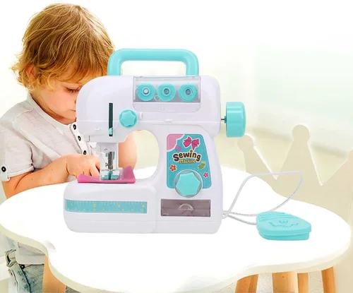 Vista 2 de Mini máquina de coser, máquina de coser niños juguete para niñas niños
