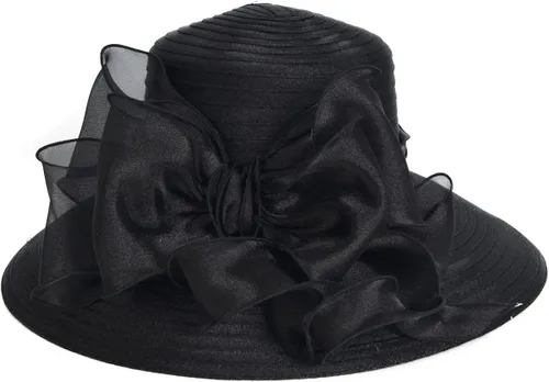 Vista 2 de VECRY Sombrero de Derby de boda para bautizo de iglesia elegante para mujer